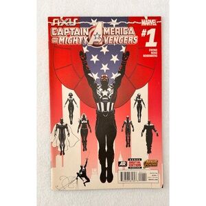 Marvel Captain American Mighty Avengers #1 w/ Plastic 2014, Comic Book